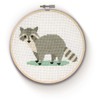 The Crafty Kit Company Racoon DIY Cross Stitch Craft Kit