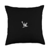 Graffiti Marker Day Crown Throw Pillow