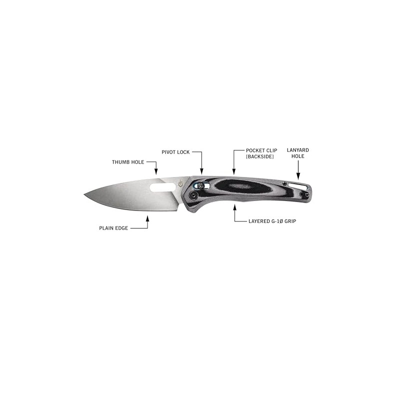 Gerber Gear Sumo EDC - Cuchillo de bolsillo plegable con