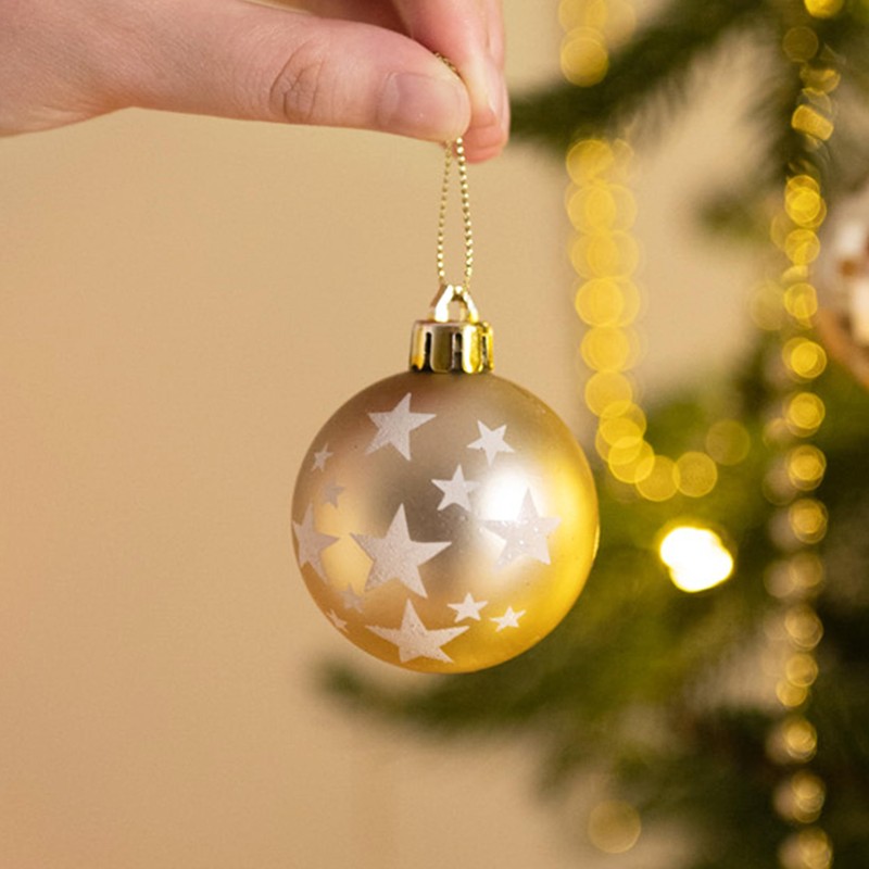 Valery Madelyn Gold White Christmas Baubles Tree Decorations - 35pcs