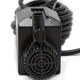 Beckett 290 GPH Pond Pump 120V Low Water Auto Shut-Off Water Pump 20 Watt Fountain Pump Submersible Water Pump 6.5 ft Max Lift