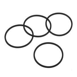 sourcing map 16oz or 20oz Replacement Rubber Lid Seals, 2 Pcs 2.4" Diameter O Shaped Resealable Lid Gaskets for Stainless Steel Insulated Tumbler Mugs Cups Vacuum, Black