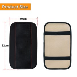 JNNJ Car Centre Console Cover, Centre Armrest Cover, Car Armrest Centre Console Protection, Universal Interior Car Centre Console Cover for Vehicles (Black)