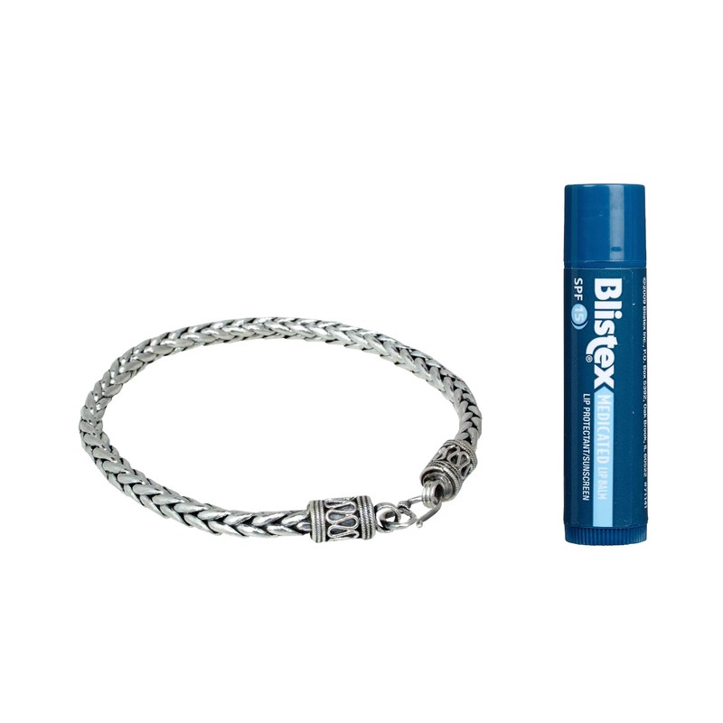 NOVICA Artisan Handmade Men's .925 Sterling Silver Bracelet Chain from