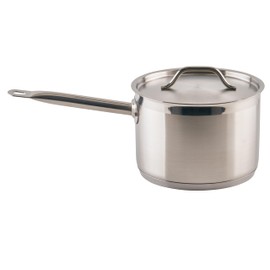 Winco Heavy-Duty Stainless Steel Sauce Pan with Cover, 4.5 Quart