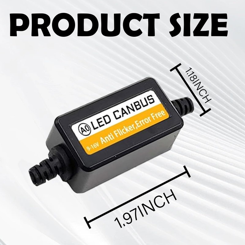 Clwalny 2PCS Car H8/H9/H11 LED Headlight Canbus Decoder, Warning Error