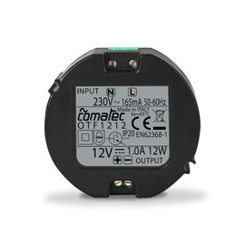 SCS Sentinel Built-in Power Supply 12V DC 1A - Integrated Voltage Regulator - Compatible with Door Locks, Intercoms, Gate Drives and Smart Home Systems - 230V AC 50/60Hz