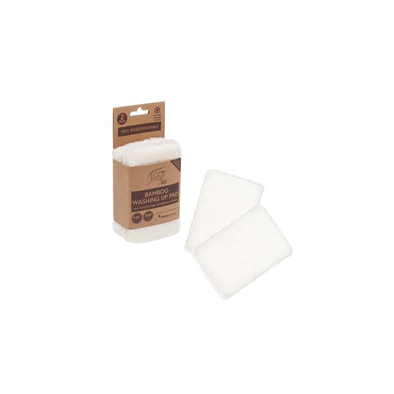 White Magic Eco Basics Bamboo Washing Up Pad 2-Packs