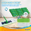 KEEPOW Dry Floor Cloths, Reusable & Washable Microfibre Mop Pad