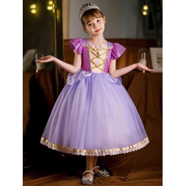 lien baby CCBR Princess Dress, Cosplay, One-Piece Costume, Fancy Dress, Costume, Event, Performance, Christmas, Birthday Gift, Kids, Children, Girls, Accessories Set, Sizes 3 - 12 Years (100, 110, 120