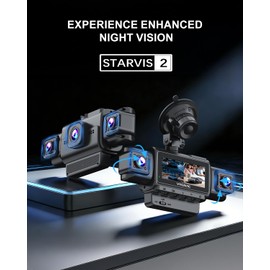 Dash Cam Front and Rear, 4-Channel 360° Coverage Car Dash Camera with STARVIS 2 Night Vision, GPS, 5.8GHz WiFi, 24H Parking Monitor, G-Sensor, 170° Wide Angle, 128GB Card Included