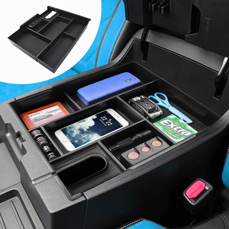 RUNROAD Center Console Organizer Full Cover Tray Compatible with Toyota