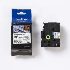 Brother Label Tape Self Laminating TZe-SL261, 36 mm, Black on White