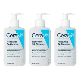 CeraVe 3 Pack Cerave Renewing Sa Cleanser 237ml Cada Uno Importado