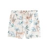 NEXT Pull-On Linen Shorts, Ecru Safari Print