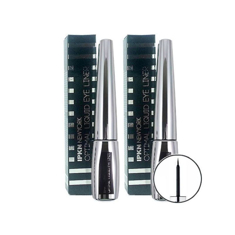 IPKN Optimal Liquid Eyeliner 6g 2 Pieces/Intense Black/Liquid Liner/Cosmetics /