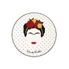 Groovy Frida Kahlo Minimalist Round Placemat and Coaster Set (4+4)