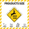 BTHUKO "Deer Xing" Crossing Sign, Animal Deer Crossing Aluminum Metal