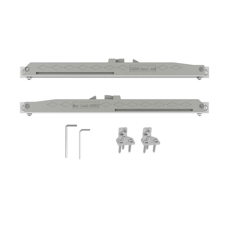 JUBEST 6FT Brushed Nickel Sliding Barn Door Hardware Track Kit