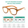 Eyekepper Cat Eye Reading Glasses for Women Oversize Ladies Readers