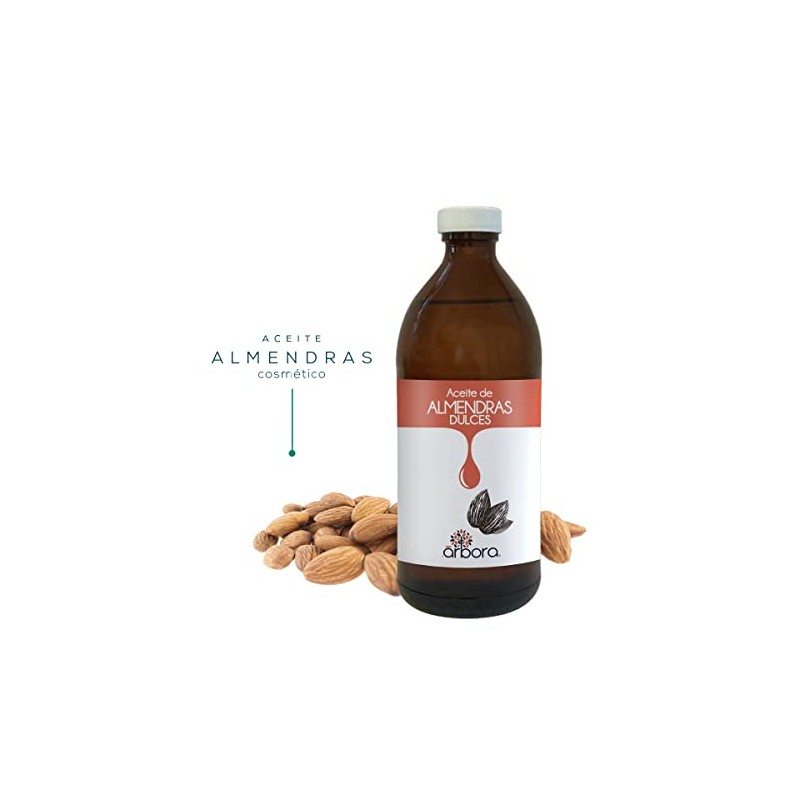 Árbora Aceite de Almendras puro para masaje piel uñas y