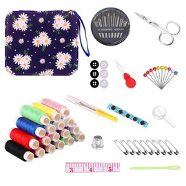 Hsthe Sea Sewing Kit, 18 Color Threads, Portable Easy Hand Sewing Repair Kits for Beginners, Travelers, Emergency