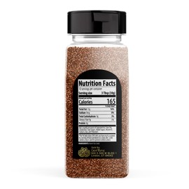 GranAroma Brown Flax Seeds, 11.2 oz, Baking, Egg Replacement, Linseeds
