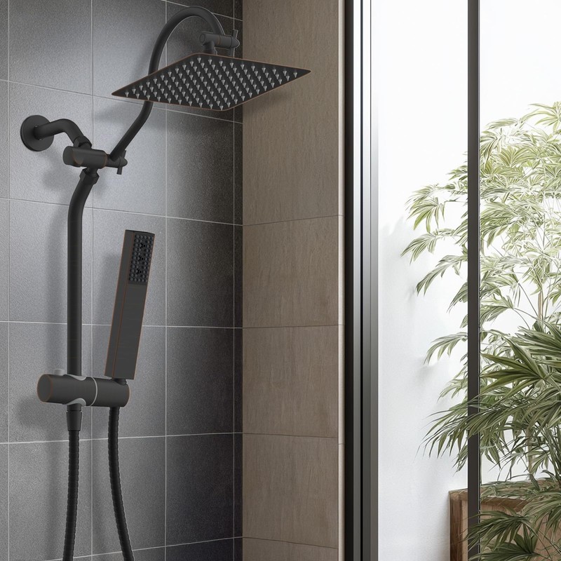 Hibbent cUPC Certified High Pressure 10'' Rainfall Shower Head, Showerhead