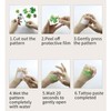 Cartoon Lucky Four Leaves Clover Temporary Tattoos & Face Stickers