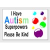I Have Autism Bubbles I. D. Card Fits In Any