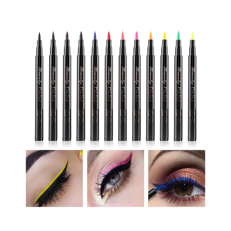DNM Cat Eye Makeup Waterproof Neon Colorful Liquid Eyeliner Pen