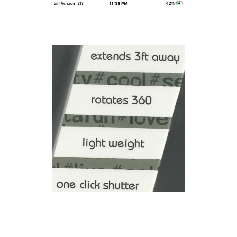 XTREME NEW XTREME # SELFIE STICK, with built in shutter