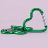 Lightweight Heart Shaped Keychain Clips Heavy Duty Carabiner Aluminum Alloy