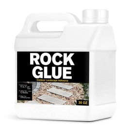 Teexpert Rock Glue for Landscaping – 30oz Outdoor Gravel Binder for Pea Pebbles, Small Stones – Strong Bond, Water Permeable, Weather Resistant – Ideal for Pathways, Patios, Driveways, Yards