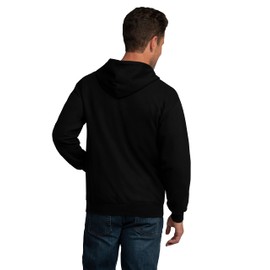 Fruit of the Loom Fruit of the Loom Eversoft Fleece Hoodies, Pullover, Moisture Wicking & Breathable, Sizes S-4x, Black Full Zip, X-Large