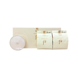 The Whoo Gongjinhyang Mi Luxury Golden Moisturizing Cushion Pact No. 21 Cosmetic Set, 1 Piece / 더후 공진향 미 럭셔리 골든 촉촉한 쿠션 팩트 21호 화장품세트, 1개