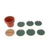 7 Pcs Cactus Coaster Set Cute Funny Green Cactus Coaster