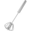 Sunrisedaylas 12Inch Stainless Steel Long Handle Egg Beater Hand Push
