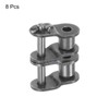 uxcell 8Pcs #40-2/08A-2 Double Chain Offset Half Link Roller 12.7mm
