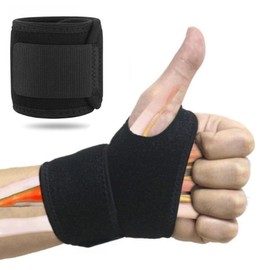 Thumb Base Support, Wrist Support, Thumb Fixed, Anti-slip, Breathable, Stretchable, Easy to Put on and Take Off, Sports, Work, Daily Life, Unisex, Both Left and Right (A2)