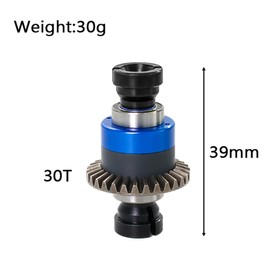 Steel Assembled Differential 30T 0.8Mod GROM for ARRMA 1/18 Granite Typhon 1/14 Mojave GROM,Replacement # ARA311177#ARA311177V2 (Blue)