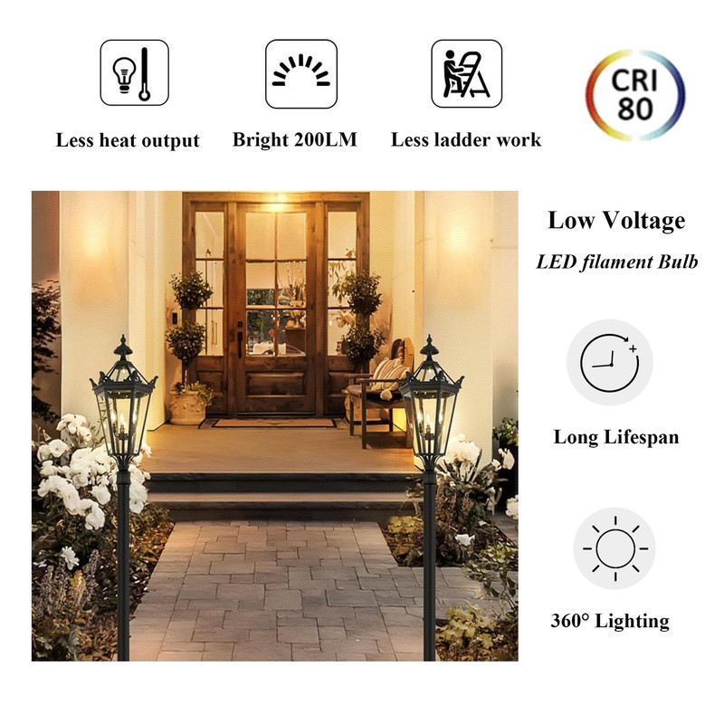 Beonllay 12 Volt LED Candelabra Bulbs E12 Base Light Bulb