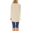 HIYIYEZI Fall Long Sleeve Plus Pullover Side Split Loose Casual