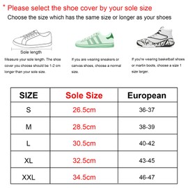 Waterproof Shoe Covers, Thickened Rain Boot Shoe Cover Reusable & Foldable Non-Slip with Zipper, Reflector, Men Women Rain Gear-Black
