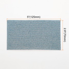 HARFINGTON 10pcs Mesh Sanding Sheets 120 Grits 2.8" x 5" Ceramic Abrasive Wet Dry Sandpaper Dust-Free Hook and Loop Abrasive Pads for Car Woodworking Metal Polishing & Grinding