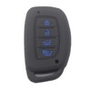 kcpros 2Pcs Black Rubber Silicone 4 Buttons Smart Key Fob