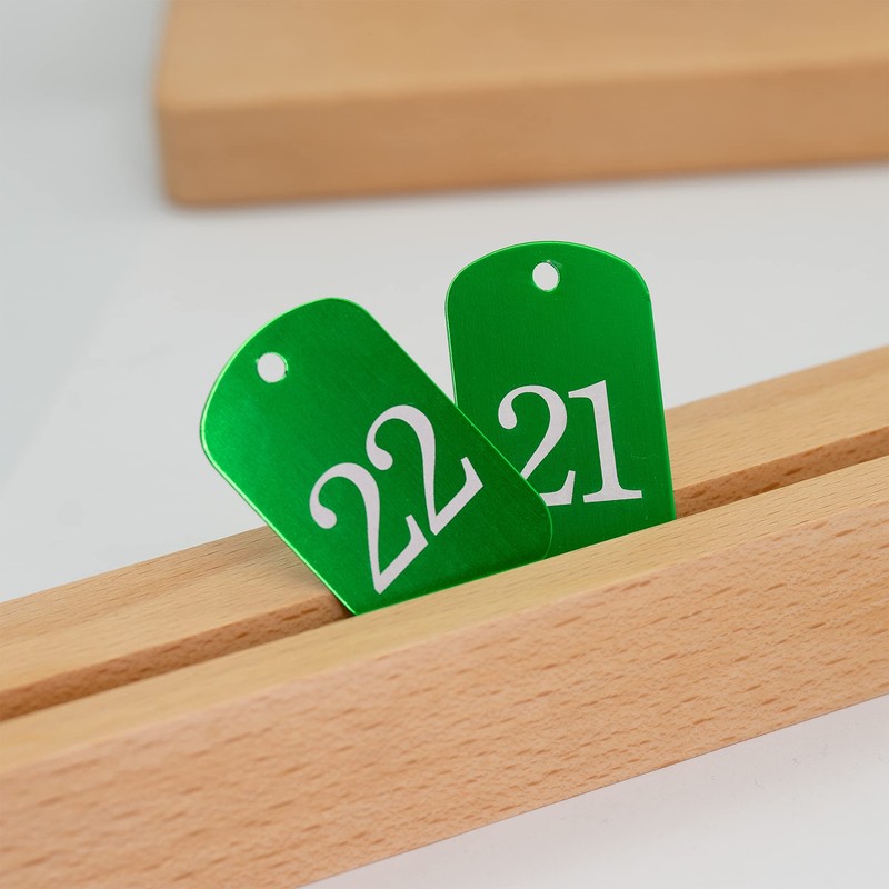 Aluminum Engraved Number Tags Key Tags ID Tags with Key