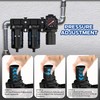 NEWPO 3/8'' NPT Air Drying System,Double Compressed Air Regulator with