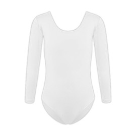 Generic Gymnastic Leotard for girls, 04-05, White