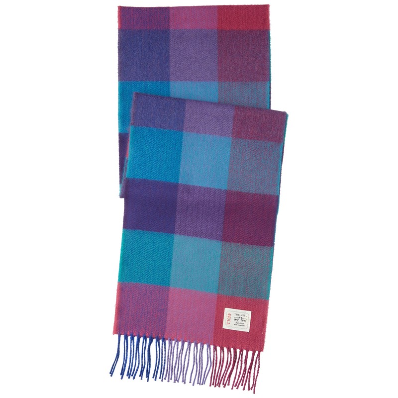 Avoca Merino Scarf, Jewel Fields